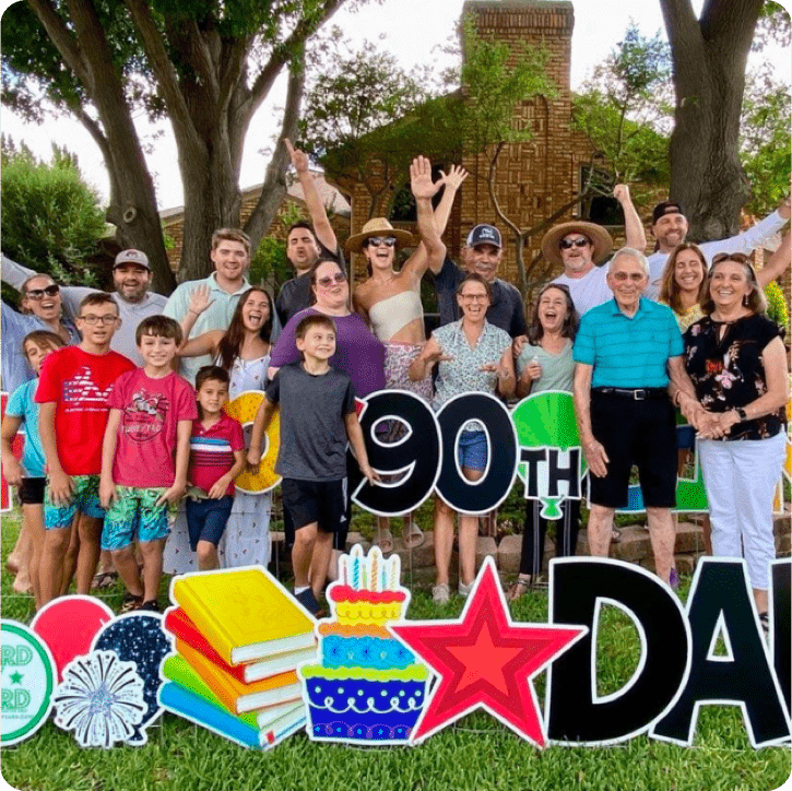 90th Birthday Yard Sign
