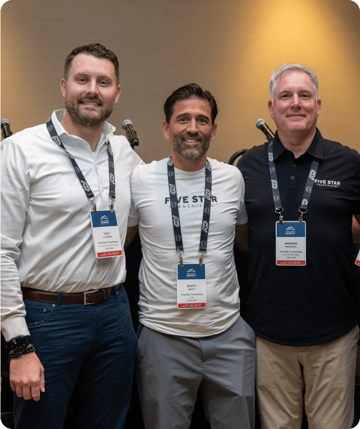 Why Our Leadership Matters - Five Star Franchise Owners posing for a photo